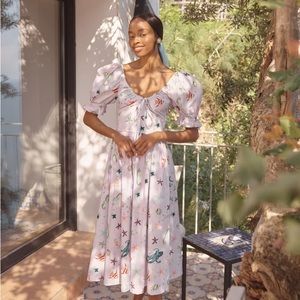 EUC WORN ONCE HILL HOUSE OPHELIA DRESS